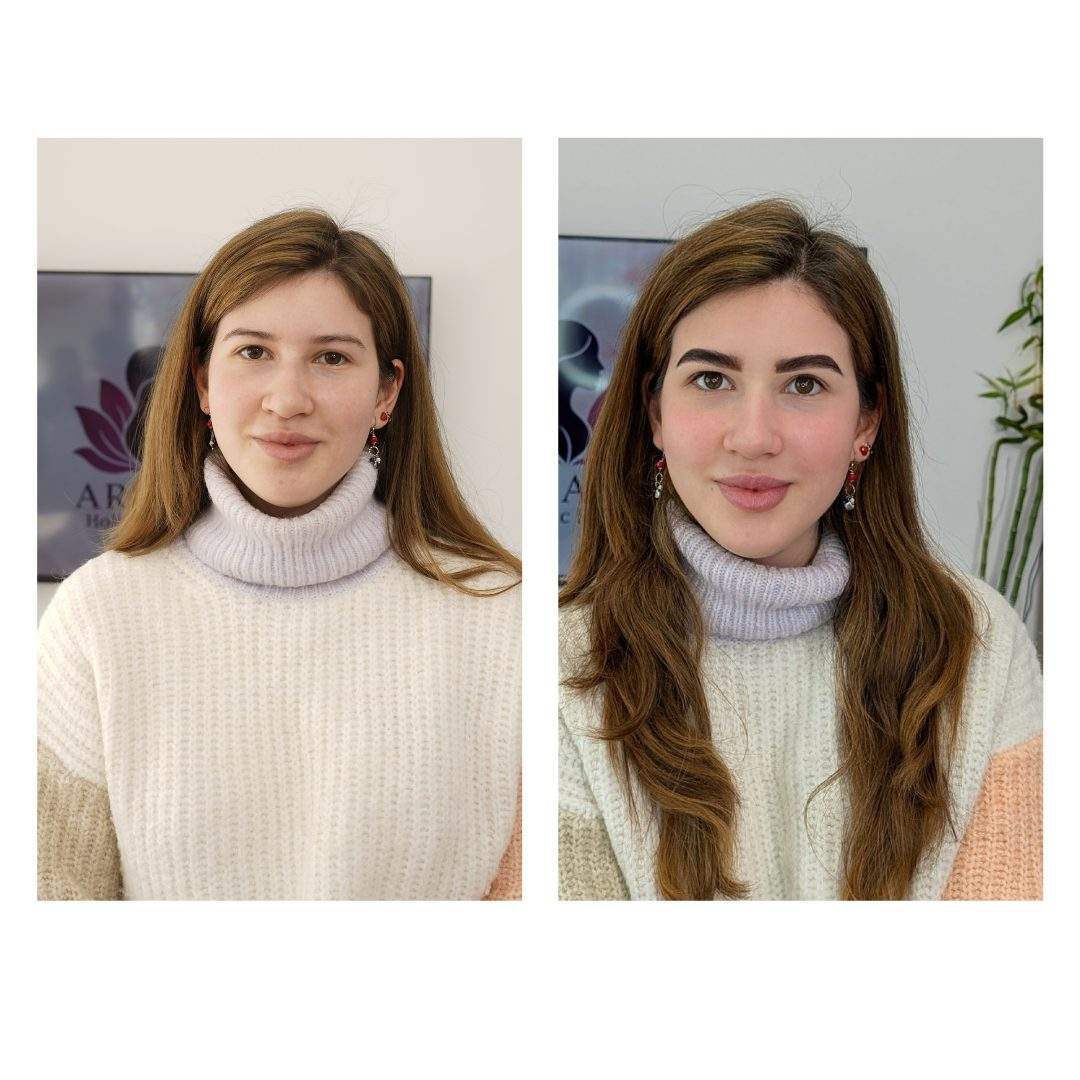 Transformare sprâncene naturale Bronsun
